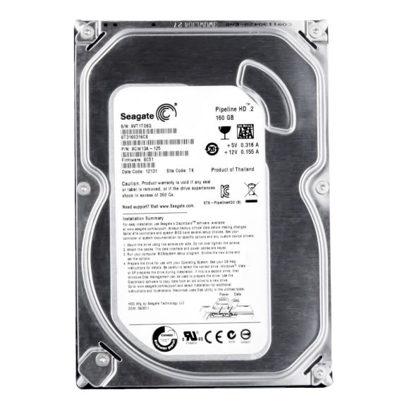 SEAGATE PIPELINE HD.2 160GB 5.9K 8MB SATA II 3.5'' ST3160316CS