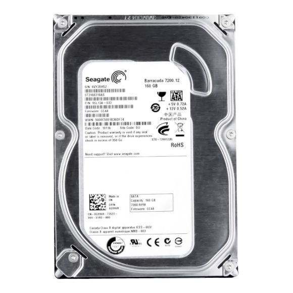 DELL 0G996R HDD 160GB SATA II 7.2K 8MB ST3160318AS 3.5"