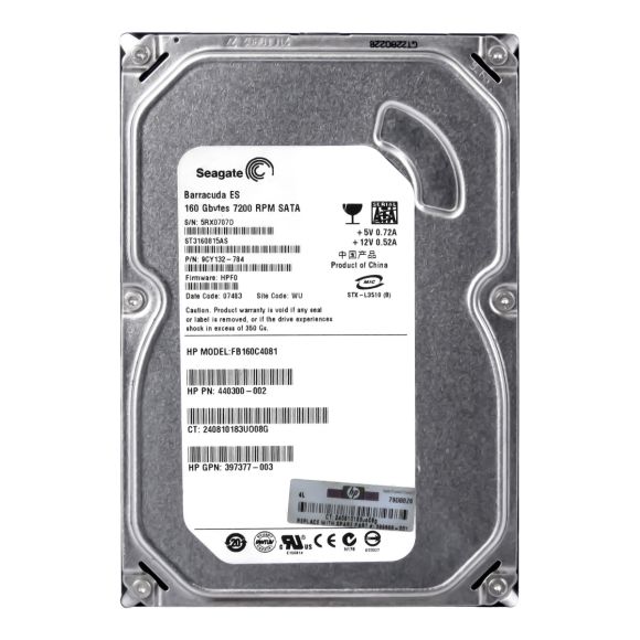 HP FB160C4081 160GB 3.5" SATA 7.2K RPM