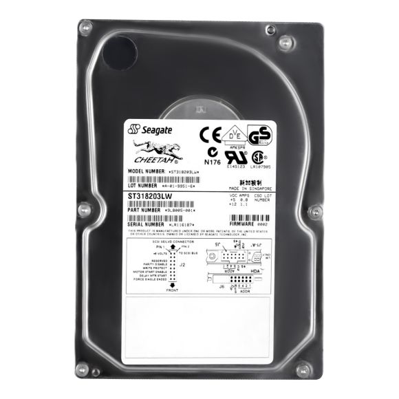 HDD SEAGATE ST318203LW CHEETAH 18.2 GB 10K SCSI 68-PIN 3.5''