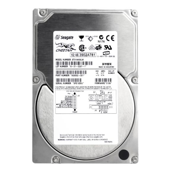 SEAGATE CHEETAH 36ES 18.4GB 10K 4MB SCSI U160 3.5'' ST318406LW