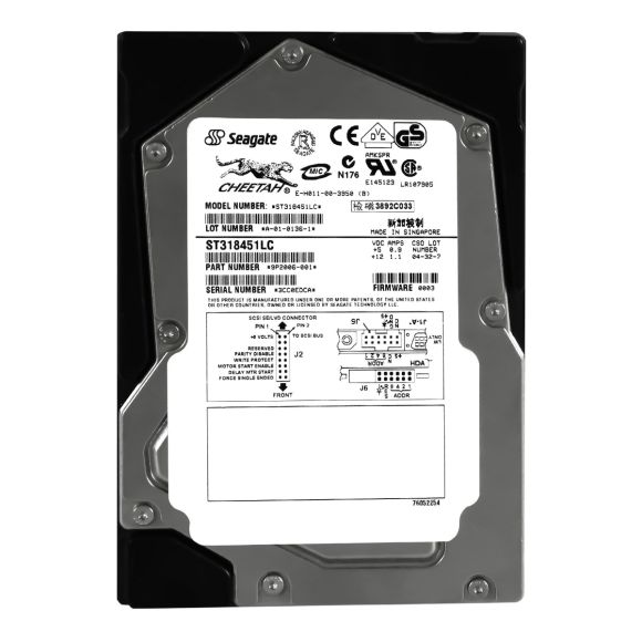 SEAGATE CHEETAH X15 18.4GB 15K 4MB SCSI U160 3.5'' ST318451LC