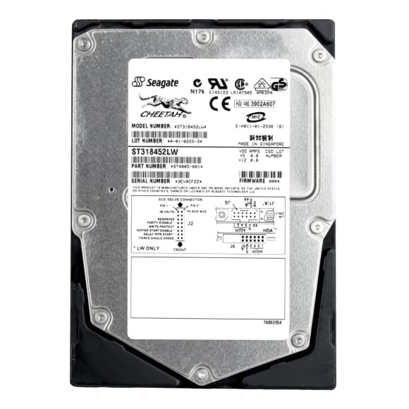 SEAGATE CHEETAH 18.2GB 15K 8MB SCSI U160 3.5'' ST318452LW