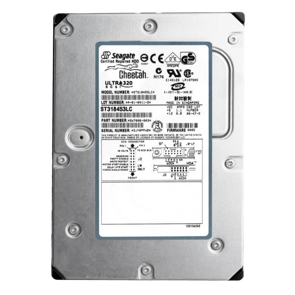 SEAGATE CHEETAH 15K.3 18.4GB 15K 8MB SCSI U320 3.5'' ST318453LC