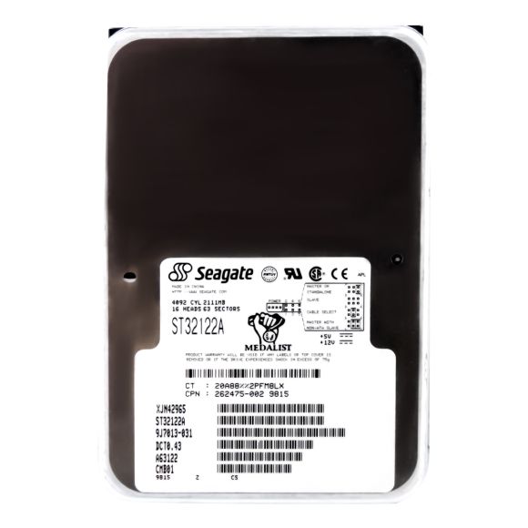 HDD SEAGATE ST32122A 2.11GB 4.5K IDE 3.5''