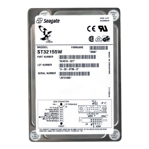 SEAGATE HAWK XL 2.1GB 5.4K SCSI 3.5'' ST32155W