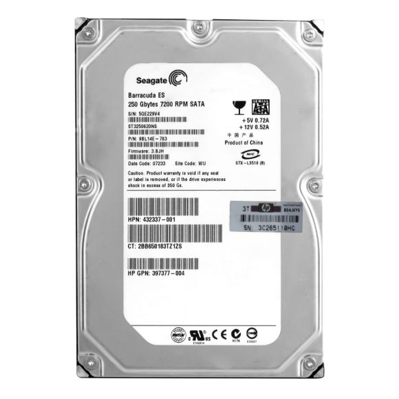 HDD HP 352561 250GB 7200RPM SATA 3.5" ST3250620NS