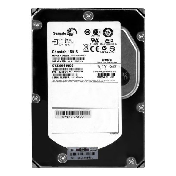 HP 481272-001 300GB SAS 15.000RPM 16MB 3.5 