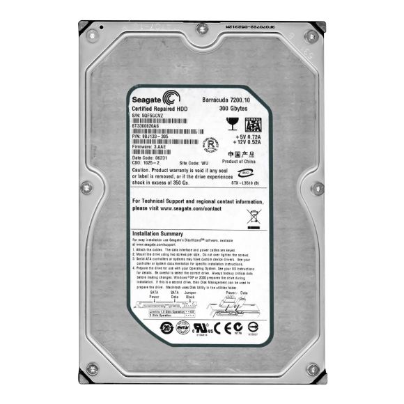 SEAGATE ST3300820AS 300GB SATA 7200RPM 3.5"