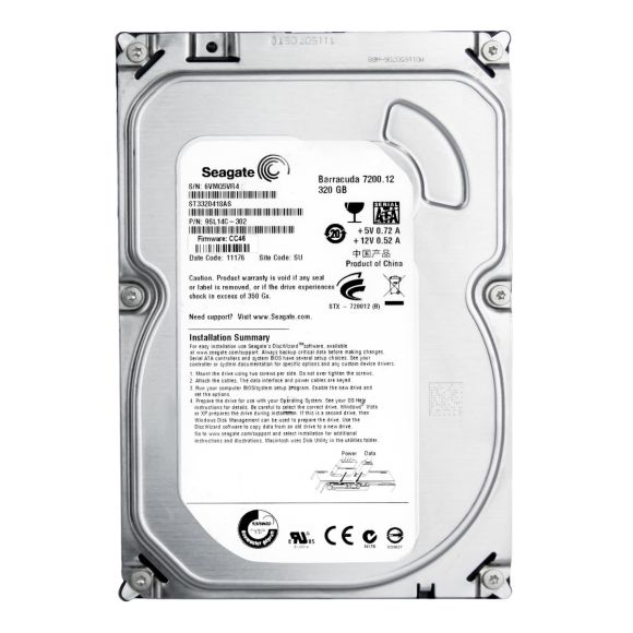 SEAGATE BARRACUDA 7200.12 320GB SATA II 7.2K 16MB 3.5'' ST3320418AS