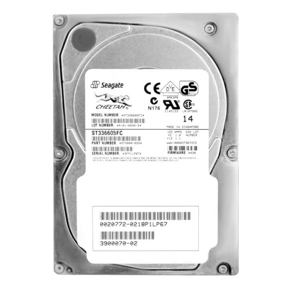 SUN 3900070-02 36GB 10K 4MB FC 3.5'' ST336605FC