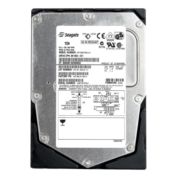 SEAGATE CHEETAH ST336732LW 15K 36GB 68-PIN 8M