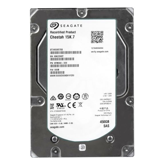 SEAGATE 450GB CHEETAH 15K.7 SAS-2 15K 16MB 3.5'' ST3450857SS