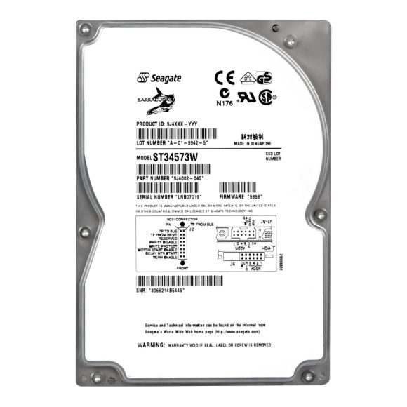 SEAGATE ST34573W 4.5GB 7.2k 68PIN SCSI