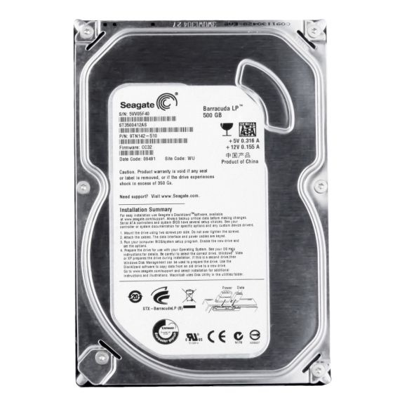 SEAGATE ST3500412AS 500GB 5900K SATA II 16 MB