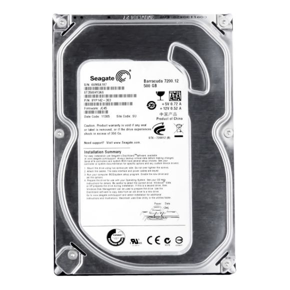 SEAGATE BARRACUDA 7200.12 500GB 7.2k 16MB SATA III 3.5'' ST3500413AS