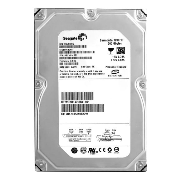 HP 431658-001 500 GB SATA 3.5 7200RPM 390599-001