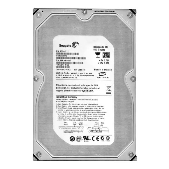 SEAGATE ST3500631NS 500GB 3.5" 7.2k BARRACUDA ES