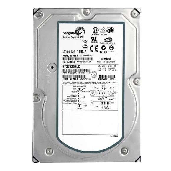 SEAGATE 73GB CHEETAH 10K.7 10K SCSI U320 3.5'' ST373207LC