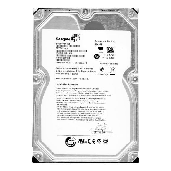 SEAGATE ST3750528AS 750GB BARRACUDA 7.2k 3.5"