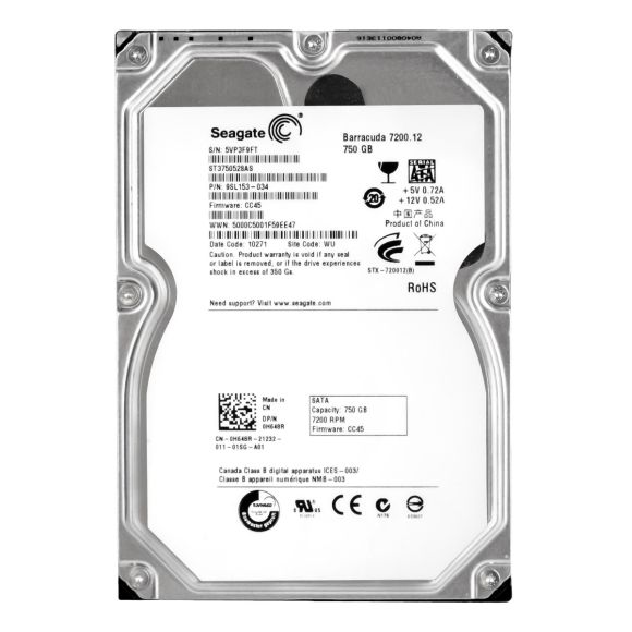 DELL 0H648R 750GB 7.2K 32MB SATA II 3.5'' ST3750528AS