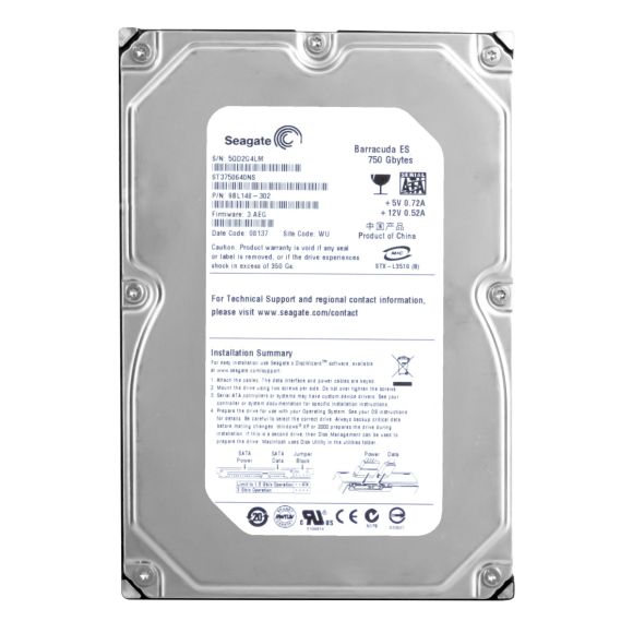 SEAGATE BARRACUDA ES 750GB SATA II 7.2K 16MB 3.5'' ST3750640NS