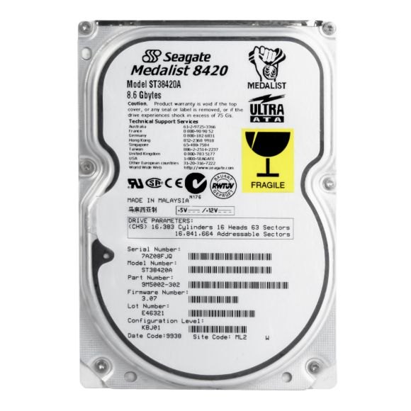 SEAGATE ST38420A 8.6GB 5400RPM ATA 3.5''