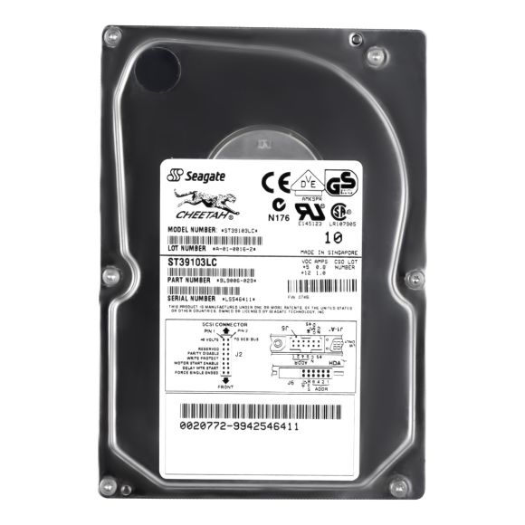 HDD SEAGATE ST39103LC CHEETAH 9.1 GB 10K SCSI 80-PIN 3.5''