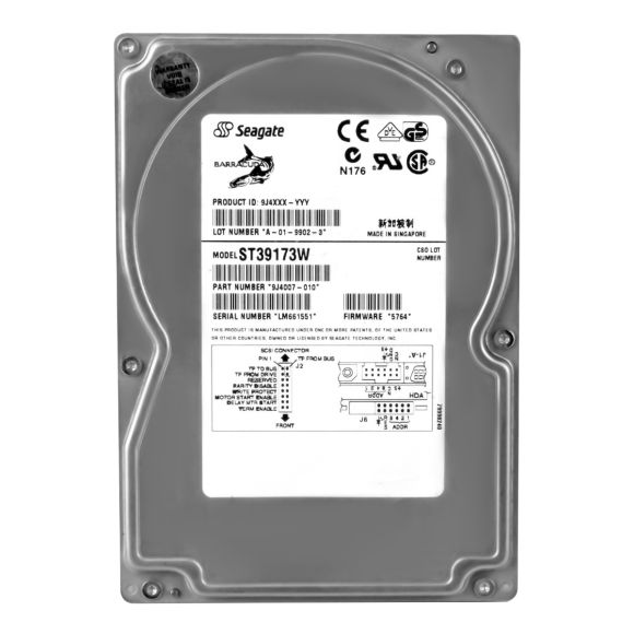 SEAGATE BARRACUDA 9LP 9.1GB 7.2K SCSI ULTRA WIDE 3.5'' ST39173W