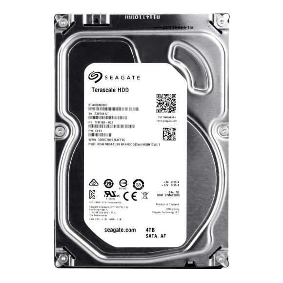 SEAGATE TERASCALE HDD 4TB SATA III 5.9K 64MB 3.5'' ST4000NC000