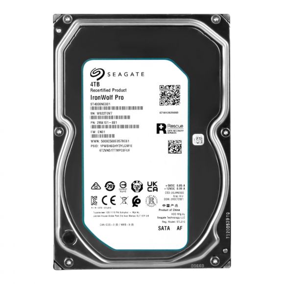 SEAGATE IronWolf Pro 4TB 7.2K 256MB SATA III 3.5'' ST4000NE001