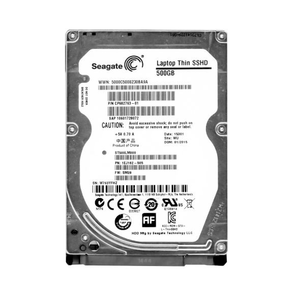 SEAGATE LAPTOP THIN SSHD 500GB 5.4K 64MB SATA III 2.5'' ST500LM000