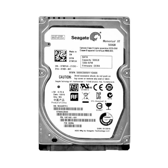 DELL 0TWPJH 500GB 7.2k 32MB SATA III 2.5'' ST500LX003