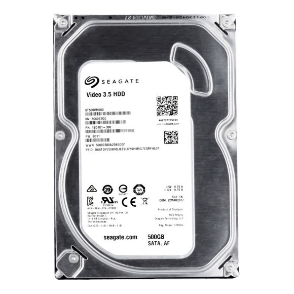 SEAGATE VIDEO 3.5 HDD 500GB 5.9K 64MB SATA III 3.5'' ST500VM000