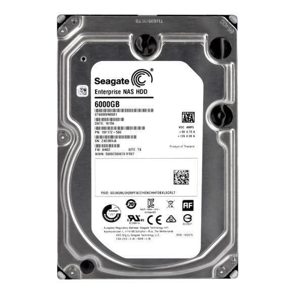 SEAGATE ENTERPRISE NAS HDD 6TB 7.2K 128MB SATA III 3.5'' ST6000VN0001