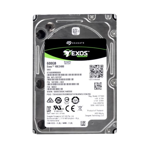 SEAGATE EXOS 600GB 10K 128MB SAS-3 2.5'' ST600MM0009