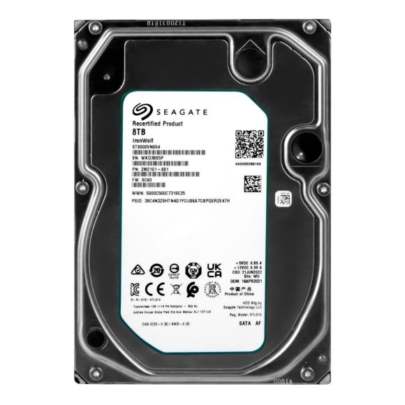 SEAGATE IRONWOLF 8TB 7.2K 256MB SATA III 3.5'' ST8000VN004