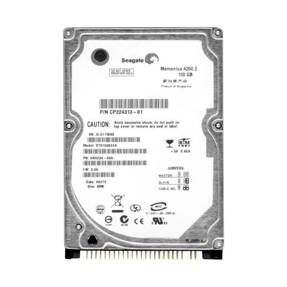 SEAGATE MOMENTUS 4200.2 100GB 4.2k 8MB ATA 2.5'' ST9100822A