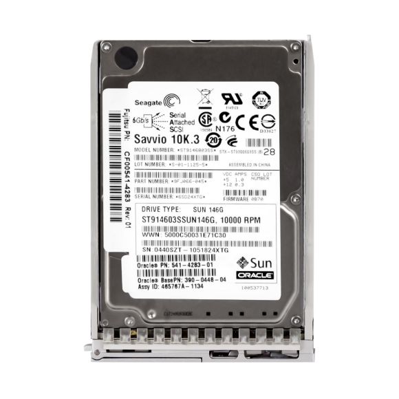 SUN 541-4283-01 146GB 10K 16MB SAS-2 2.5'' ST914603SSUN146G