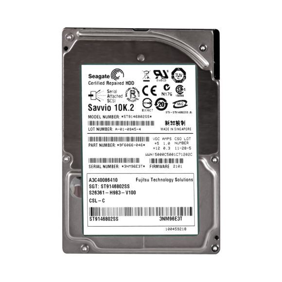 FUJITSU S26361-H983-V100 146GB 10K 2.5" A3C40086410