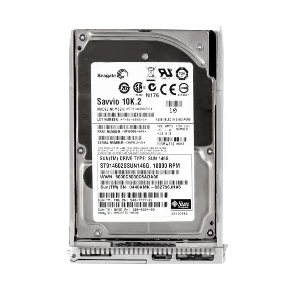 SUN 540-7777-01 146GB 10K 16MB SAS 2.5'' ST914602SSUN146G