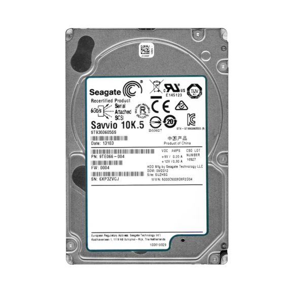 SEAGATE SAVVIO 10K.5 300GB SAS-2 10K 64MB 2.5'' ST9300605SS