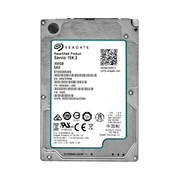 Seagate ST9300653SS 300GB 15K 6Gbps SAS 