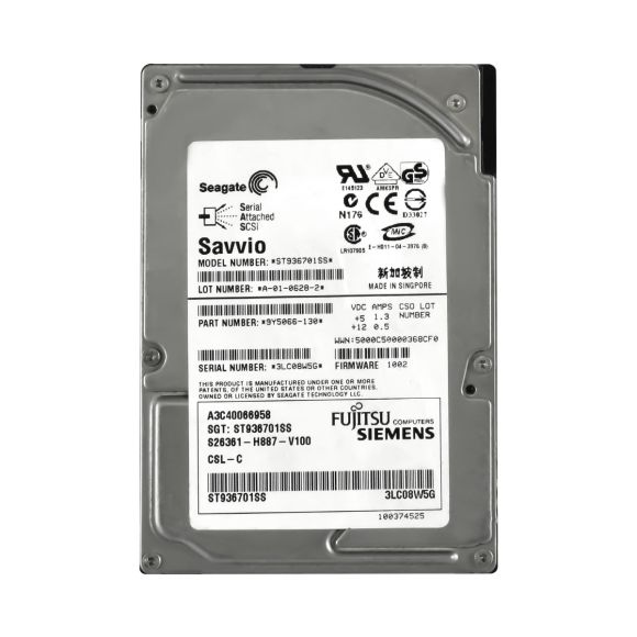 FUJITSU SIEMENS A3C40066958 36GB 10k SAS 2.5"