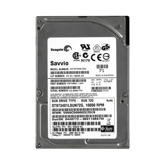 NOWY SUN 541-0323-01 73.4GB SAS 10K 390-0213-04