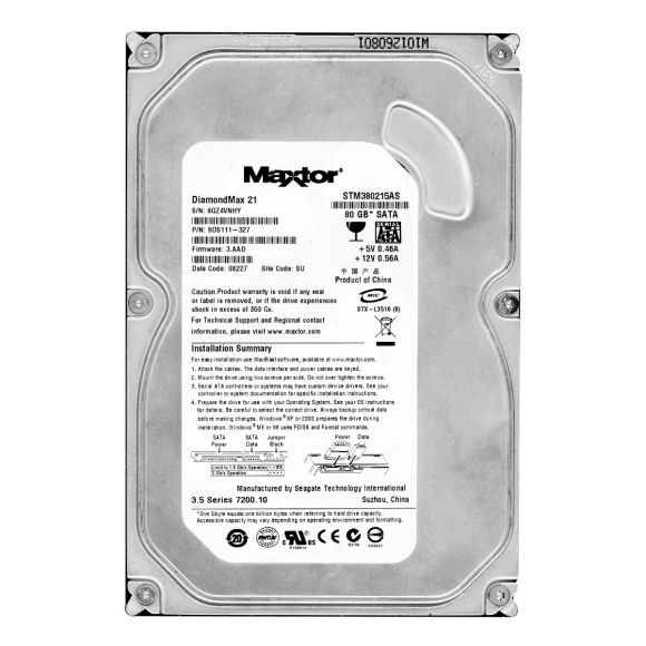 MAXTOR DiamondMax 21 80GB 7.2K 2MB SATA II 3.5'' STM380215AS