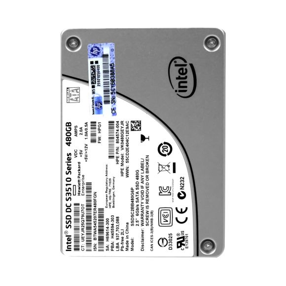 HP 804574-004 480GB MLC SATA III 2.5'' VK0480GEYJR