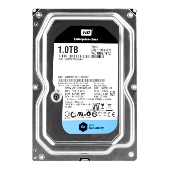 HDD WD ENTERPRISE-CLASS WD1002F9YZ 1TB 128MB SATA