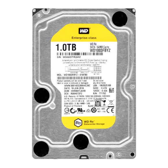 HDD WD WD1003FBYZ 1TB SATA 6Gbps 64MB 7.2K