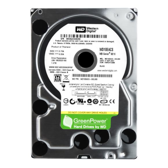 WD CAVIAR SE16 1TB 7.2k 16MB SATA II 3.5'' WD10EACS